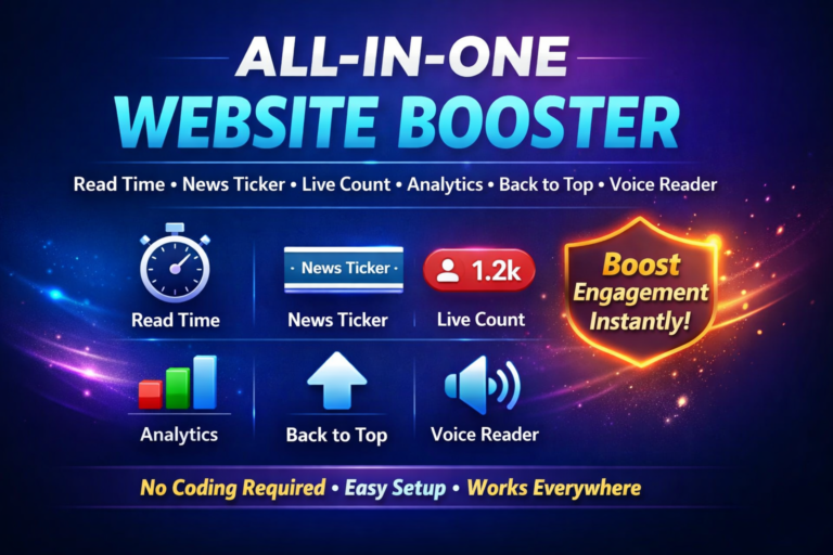 News Ticker, All-in-One Website Booster Plugin